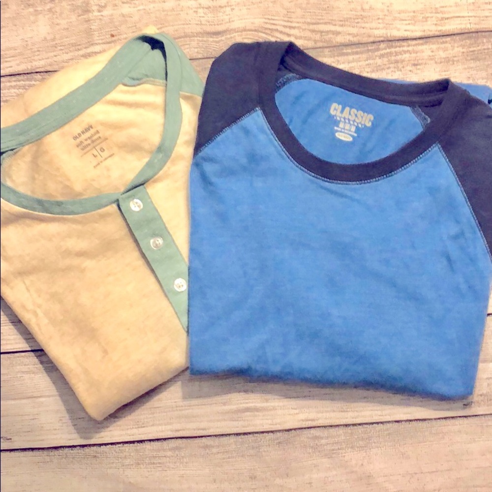 Lot of 2 Old Navy long sleeve shirts